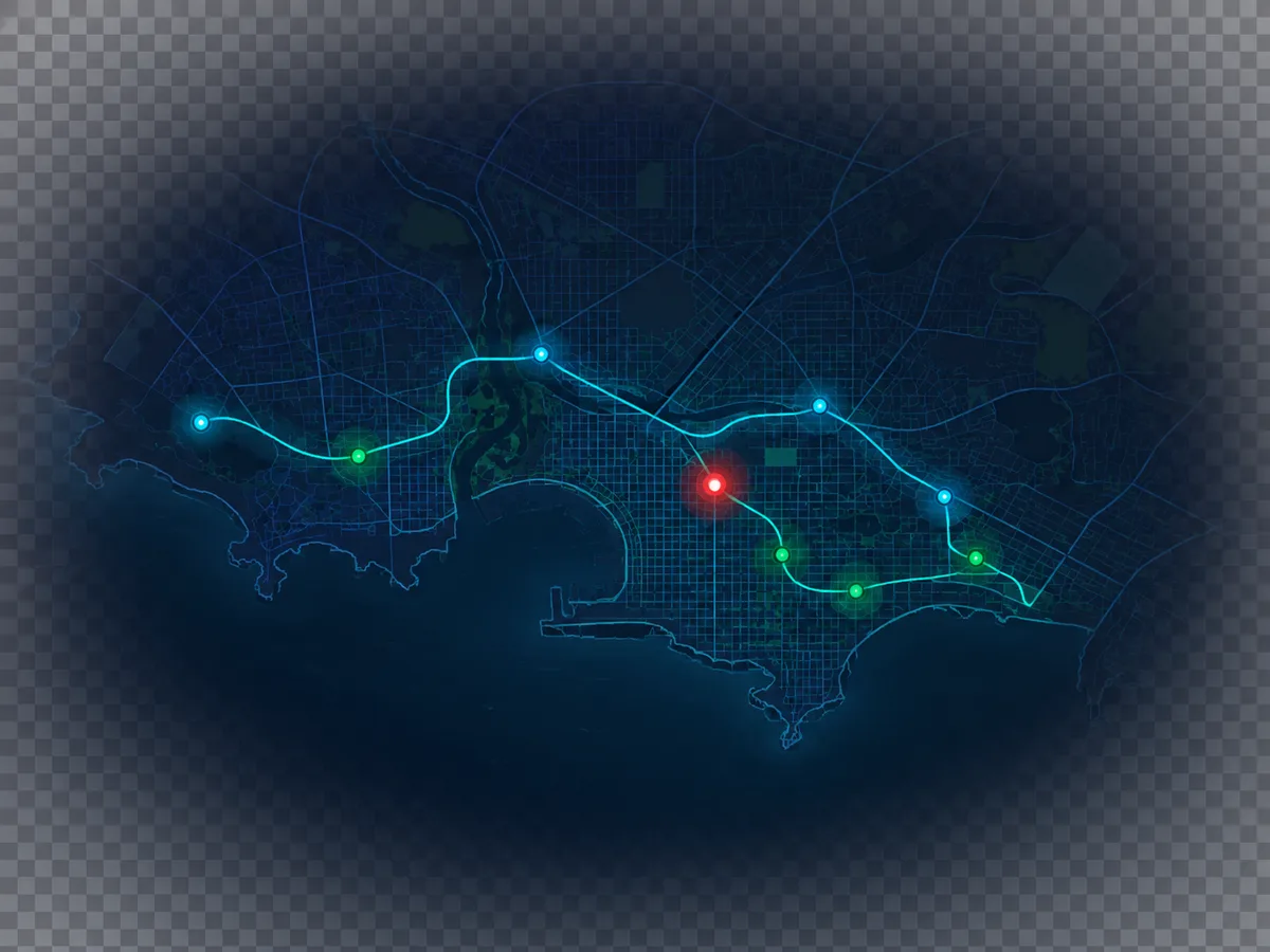 Mapa de Montevideo con rutas y entregas en vivo de Optimus Envíos